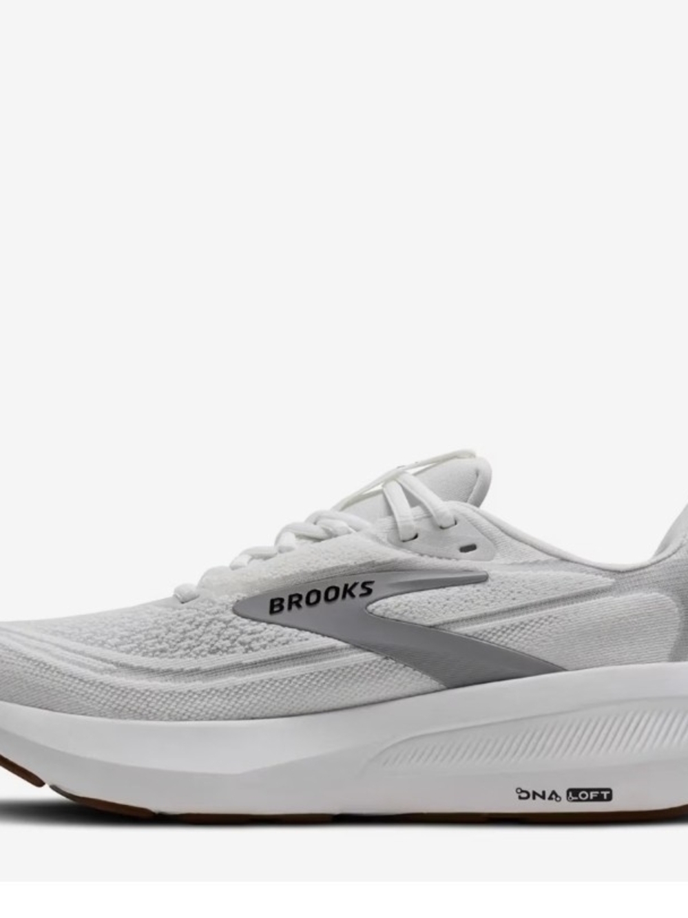 Brooks Women's White Running Shoe with Gray Accent